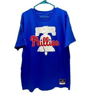 Philadelphia Phillies MLB Shirt Men's L Blue Bryce Harper #3 Mitchell & Ness NWT